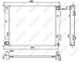  53057 - RADIADOR ALU BRAZED KIA SOUL 08-