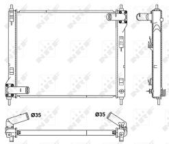  53061 - RADIADOR ALU BRAZED NISSAN JUKE 10-