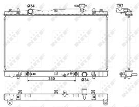 Nrf 53063 - RADIADOR ALU BRAZED SUZUKI KIZASHI
