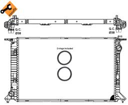 Nrf 53064 - RADIADOR ALU BRAZED AUDI RS5 QUATTR