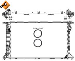 Nrf 53065 - RADIADOR ALU BRAZED AUDI RS5 QUATTR