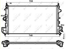 Nrf 53074 - RADIADOR ALU BRAZED OPEL VECTRA 1.8
