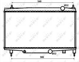  53081 - RADIADOR ALU BRAZED CITROEN C5 00-