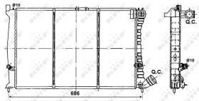 Nrf 53085 - RADIADOR CU CITROEN XANTIA 93-