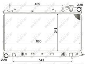 Nrf 53095 - RADIADOR ALU BRAZED SUBARU FORESTER