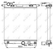 Nrf 53102 - RADIADOR ALU MECHAN SEAT MII 11-