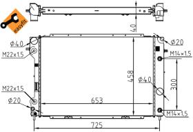 Nrf 53104 - RADIADOR ALU BRAZED OPEL VAUXHALL O