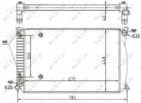 Nrf 53105 - RADIADOR ALU BRAZED AUDI A6 ALLROAD