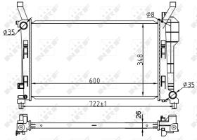 Nrf 53106 - RADIADOR ALU BRAZED MERCEDES A150 0