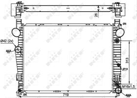 Nrf 53107 - RADIADOR ALU BRAZED MERCEDES S280 9