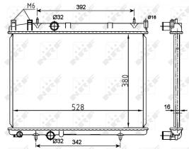  53108 - RADIADOR ALU BRAZED PEUGEOT 206 03-