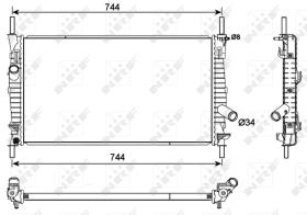 Nrf 53111 - RADIADOR ALU BRAZED FORD TOURNEO 00