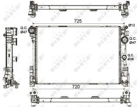 Nrf 53113 - RADIADOR ALU BRAZED MERCEDES C180 0