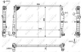 Nrf 53114 - RADIADOR ALU BRAZED ALFA ROMEO 159