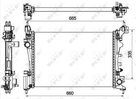 Nrf 53115 - RADIADOR ALU MECHAN OPEL VAUXHALL A