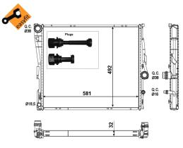 Nrf 53117 - RADIADOR ALU BRAZED BMW X3 06-