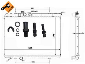 Nrf 53120 - RADIADOR ALU BRAZED PEUGEOT 206 98-