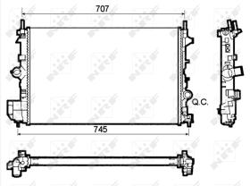 Nrf 53127 - RADIADOR ALU BRAZED FIAT CROMA 05-