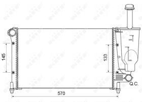 Nrf 53128A - RADIADOR ALU MECHAN FIAT PANDA 03-