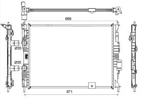 Nrf 53133 - RADIADOR ALU BRAZED NISSAN QASHQAI