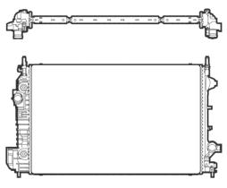 Nrf 53134 - RADIADOR ALU BRAZED SAAB 9-3 07-