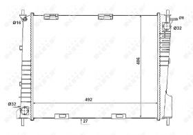 Nrf 53135 - RADIADOR ALU BRAZED RENAULT CLIO 06