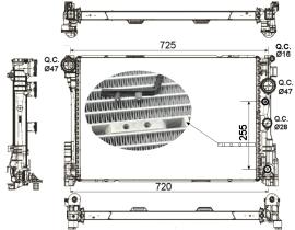 Nrf 53141 - RADIADOR ALU BRAZED MERCEDES E-SERI
