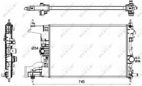 Nrf 53142 - RADIADOR ALU BRAZED OPEL VAUXHALL A