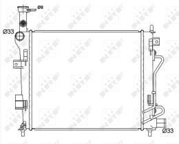 Nrf 53147 - RADIADOR ALU BRAZED KIA PICANTO 11-