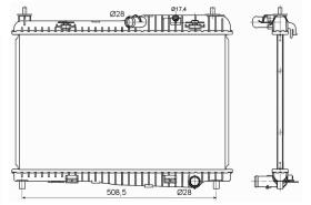 Nrf 53152 - RADIADOR ALU BRAZED FORD FIESTA 08-