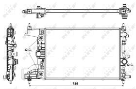 Nrf 53153 - RADIADOR ALU BRAZED OPEL VAUXHALL A