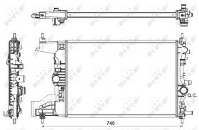 Nrf 53155 - RADIADOR ALU BRAZED OPEL VAUXHALL A