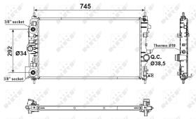  53159 - RADIADOR ALU BRAZED OPEL VAUXHALL A