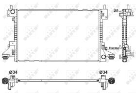 Nrf 53160 - RADIADOR ALU BRAZED OPEL VAUXHALL A