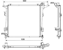 Nrf 53164 - RADIADOR ALU BRAZED KIA CEED HYUNDA