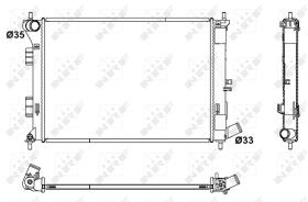 Nrf 53171 - RADIADOR ALU BRAZED KIA CEED HYUNDA