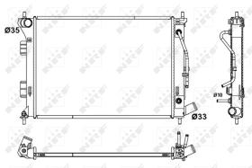 Nrf 53172 - RADIADOR ALU BRAZED KIA SOUL HYUNDA