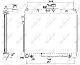 Nrf 53173 - RADIADOR ALU BRAZED HYUNDAI GETZ 02