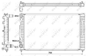 Nrf 53175 - RADIADOR ALU BRAZED AUDI A4 QUICK F