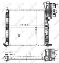 Nrf 53176 - RADIADOR ALU BRAZED MERCEDES VITO -