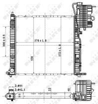 Nrf 53177 - RADIADOR ALU BRAZED MERCEDES VITO -