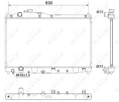 Nrf 53180 - RADIADOR ALU BRAZED HONDA S2000 03-
