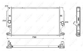 Nrf 53181 - RADIADOR ALU BRAZED TOYOTA VERSO 04