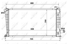 Nrf 53189 - RADIADOR ALU BRAZED SAAB 9-5 TURBO