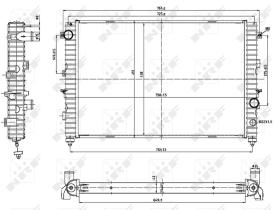 Nrf 53197 - RADIADOR ALU BRAZED LAND ROVER DISC