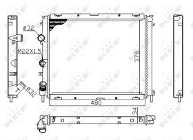 Nrf 53209A - RADIADOR ALU MECHAN RENAULT CLIO 98