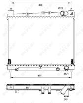 Nrf 53211 - RADIADOR ALU BRAZED TOYOTA YARIS 99