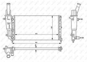 Nrf 53225 - RADIADOR ALU MECHAN FIAT PUNTO 93-