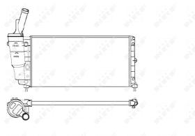 Nrf 53226 - RADIADOR ALU MECHAN FIAT PUNTO 93-