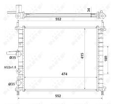 Nrf 53227 - RADIADOR ALU MECHAN FIAT BRAVA 95-